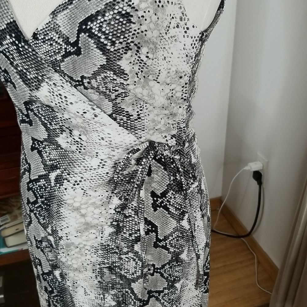 Wrap It Up Python Print Sleeveless Wrap Dress By … - image 7